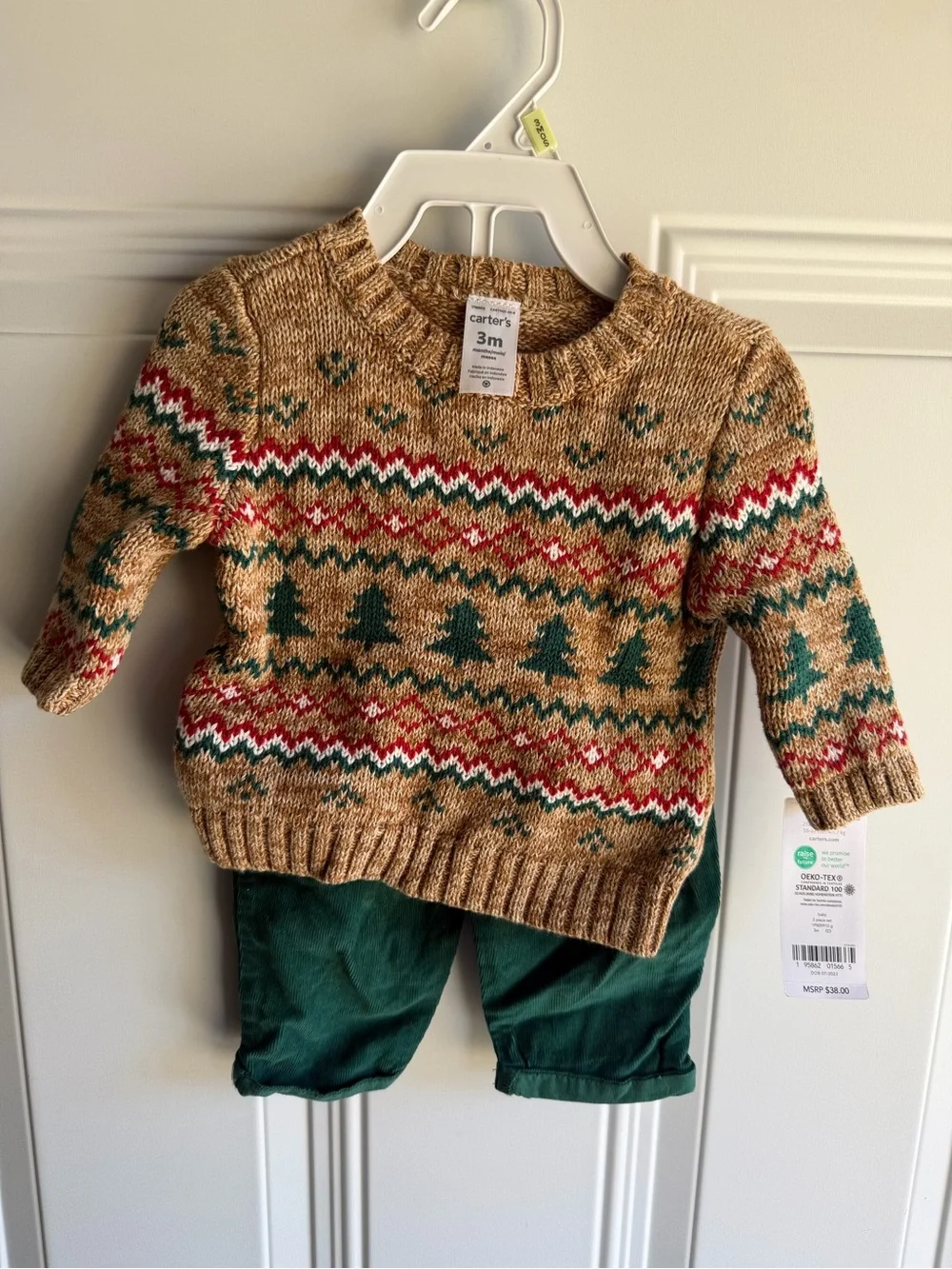 NW5 carters baby boy winter outfit size 3m